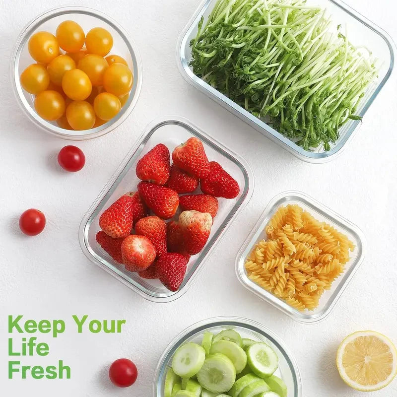 Airtight Glass Food Storage Set